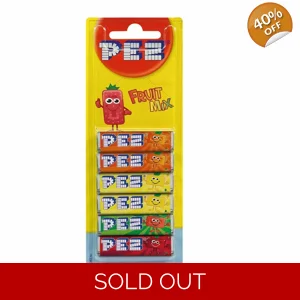 Pez Fruit Mix Refills 6 Pack - Fruity Candy Refill Sweets 51g